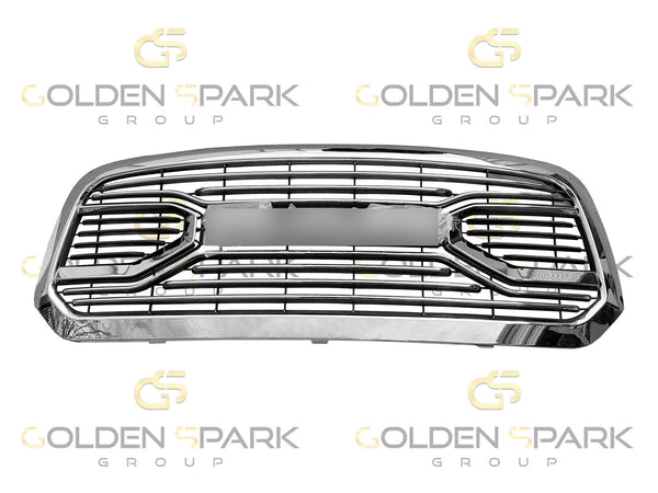 2013-2018 Dodge RAM Front Bumper Grille Chrome with Emblem Letter - Golden Spark Group