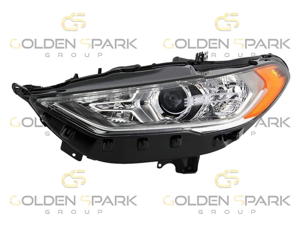 2017-2020 Ford Fusion Headlight Lamp LH (Halogen) W/O Module Signature Lamps (Driver Side) - Golden Spark Group