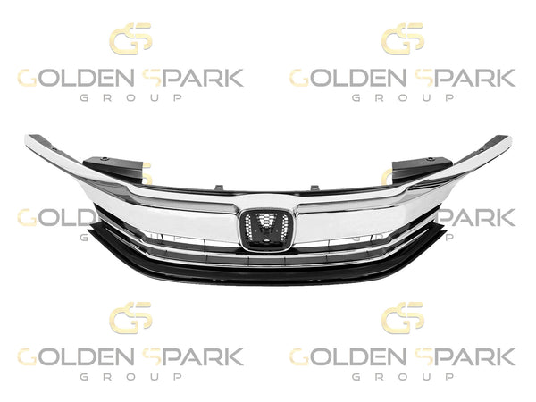 2016-2017 Honda Accord Front Bumper Grille ASSY Chrome (Grille + Molding) - Golden Spark Group