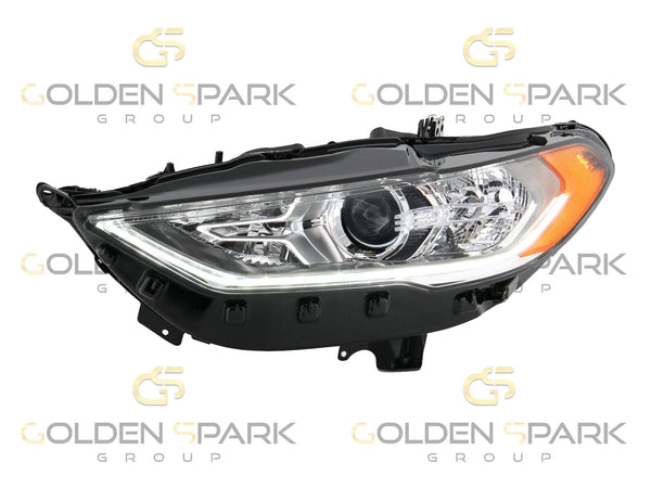 2017-2020 Ford Fusion Headlight Lamp LH (Halogen) With Module Signature Lamps (Driver Side) - Golden Spark Group