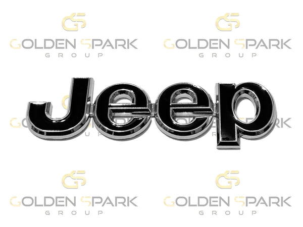 Jeep Letter Emblem - Chrome/ Glossy Black Accessory (Universal) - Golden Spark Group