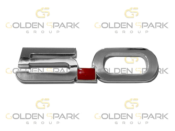 Ford Mustang 5.0L Fender Side Emblems- Chrome/RED Accessory - Golden Spark Group