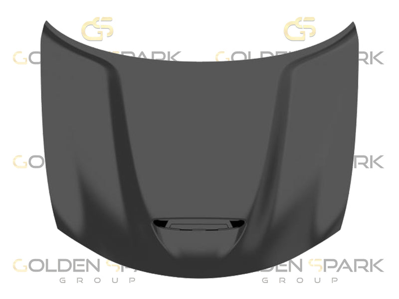 2015-2022 Dodge CHARGER Hood W/One SCOOP + Bezel + Insulation Pad (Silencer) (Aluminum) - Golden Spark Group