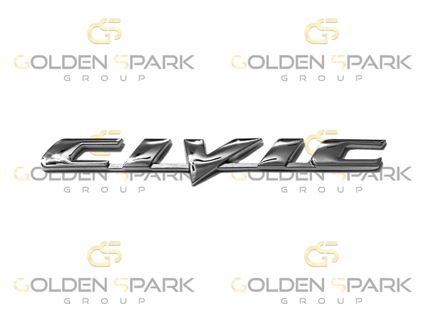 Honda Civic Letter Emblem - Chrome Accessory (Universal) - Golden Spark Group