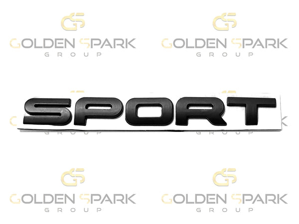 SPORT Letter Emblem - Matte BLACK Accessory (Universal) - Golden Spark Group