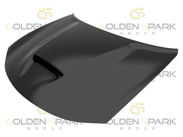 2015-2022 Dodge CHARGER Hood W/One SCOOP + Bezel + Insulation Pad (Silencer) (Aluminum) - Golden Spark Group