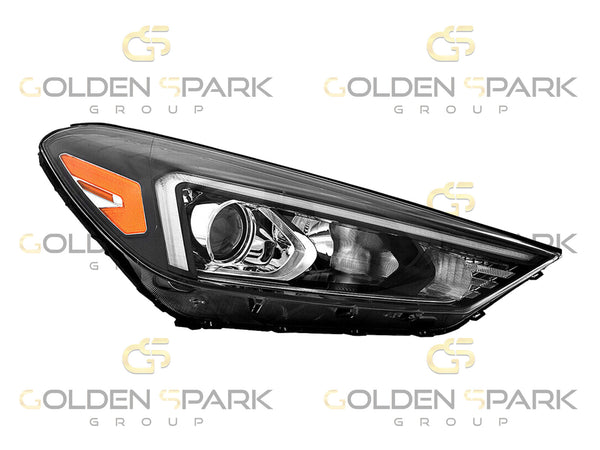 2019-2021 Hyundai Tucson Headlight Lamp Halogen with LED Accent - RH (Passenger Side) - Golden Spark Group