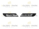 Dodge SRT Emblem Front Fender - Chrome/Black Accessory LH & RH (Pair) (Driver & Passenger Side) (Universal) - Golden Spark Group