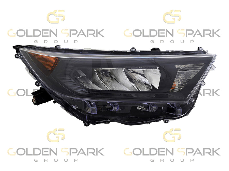2019-2022 Toyota RAV4 Headlight Lamp With Black Bezel - RH (Passenger Side) - Golden Spark Group