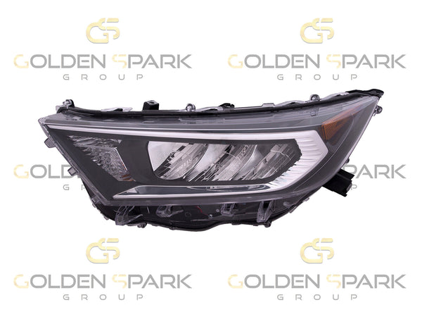 2019-2021 Toyota RAV4 Headlight Lamp With Chrome Bezel - LH (Driver Side) - Golden Spark Group