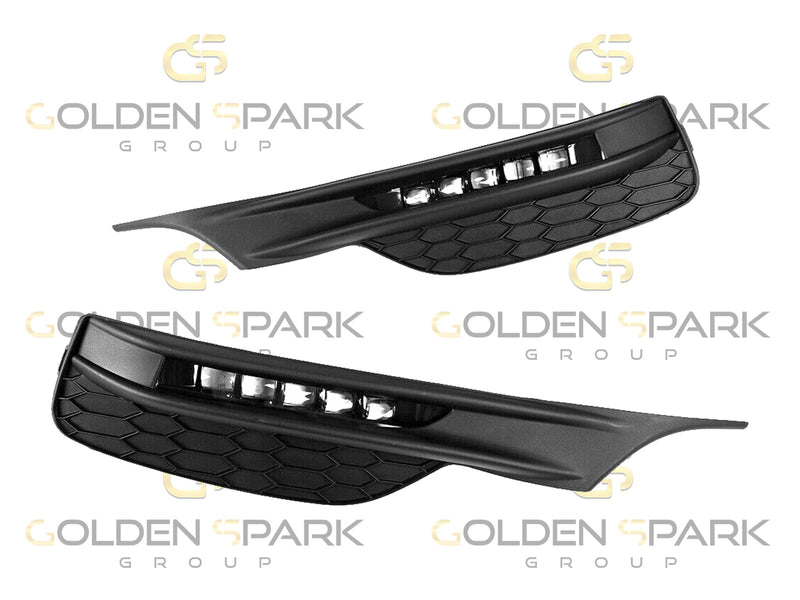 2016-2017 Honda Accord Fog Lamp (Light) LED with Bezels+Wiring+Switch Set LH & RH (Pair) (Driver & Passenger Side) - Golden Spark Group