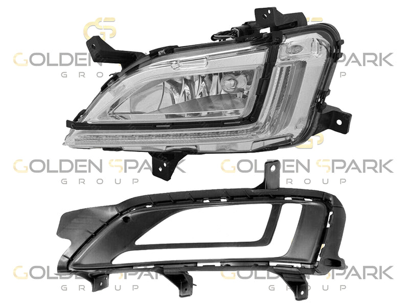 2019-2021 Hyundai Tucson Fog Lamp LED + Bezel LH & RH - (Pair) (Driver & Passenger Side) - Golden Spark Group