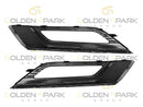 2017-2018 Ford Fusion Fog Lamp Cover W/Hole (Black & Gray) LH & RH (Pair) (Driver & Passenger Side) - Golden Spark Group