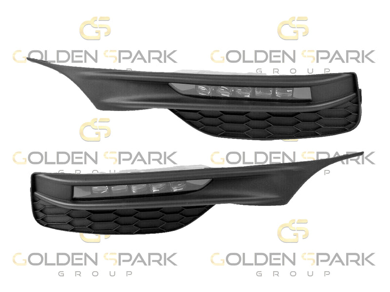 2016-2017 Honda Accord Fog Lamp (Light) LED with Bezels+Wiring+Switch Set LH & RH (Pair) (Driver & Passenger Side) - Golden Spark Group