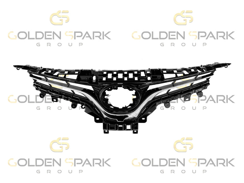 2018-2020 Toyota Camry L/LE/XLE Front Bumper Grille W/Chrome W/Side Bracket - Golden Spark Group