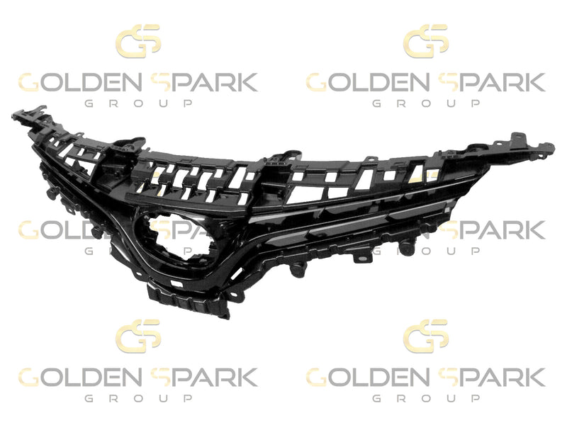 2018-2020 Toyota Camry L/LE/XLE Front Bumper Grille Glossy Black W/Side Bracket - Golden Spark Group