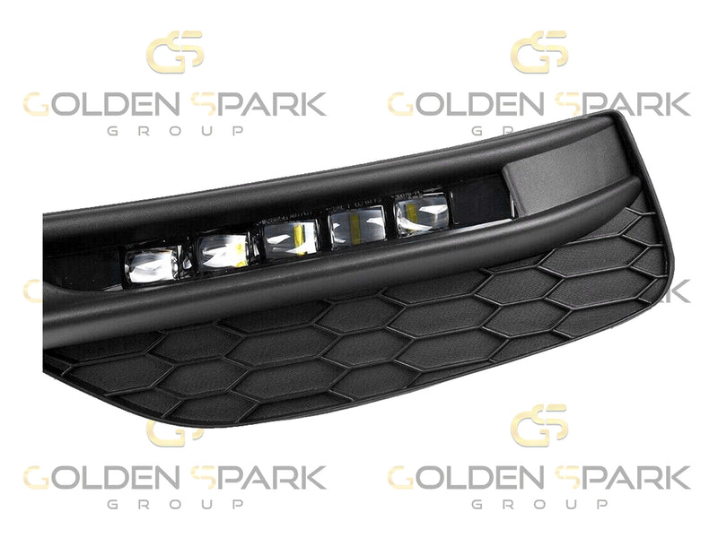 2016-2017 Honda Accord Fog Lamp (Light) LED with Bezels+Wiring+Switch Set LH & RH (Pair) (Driver & Passenger Side) - Golden Spark Group